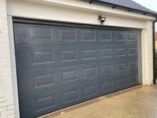 Double Electric Garage Door 14’ 6” Wide With Remote Control