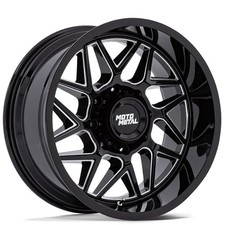20x9 Moto Metal Wheels Mo812 Turbine Gloss Black Milled Rims 6x135 Et20 1pc