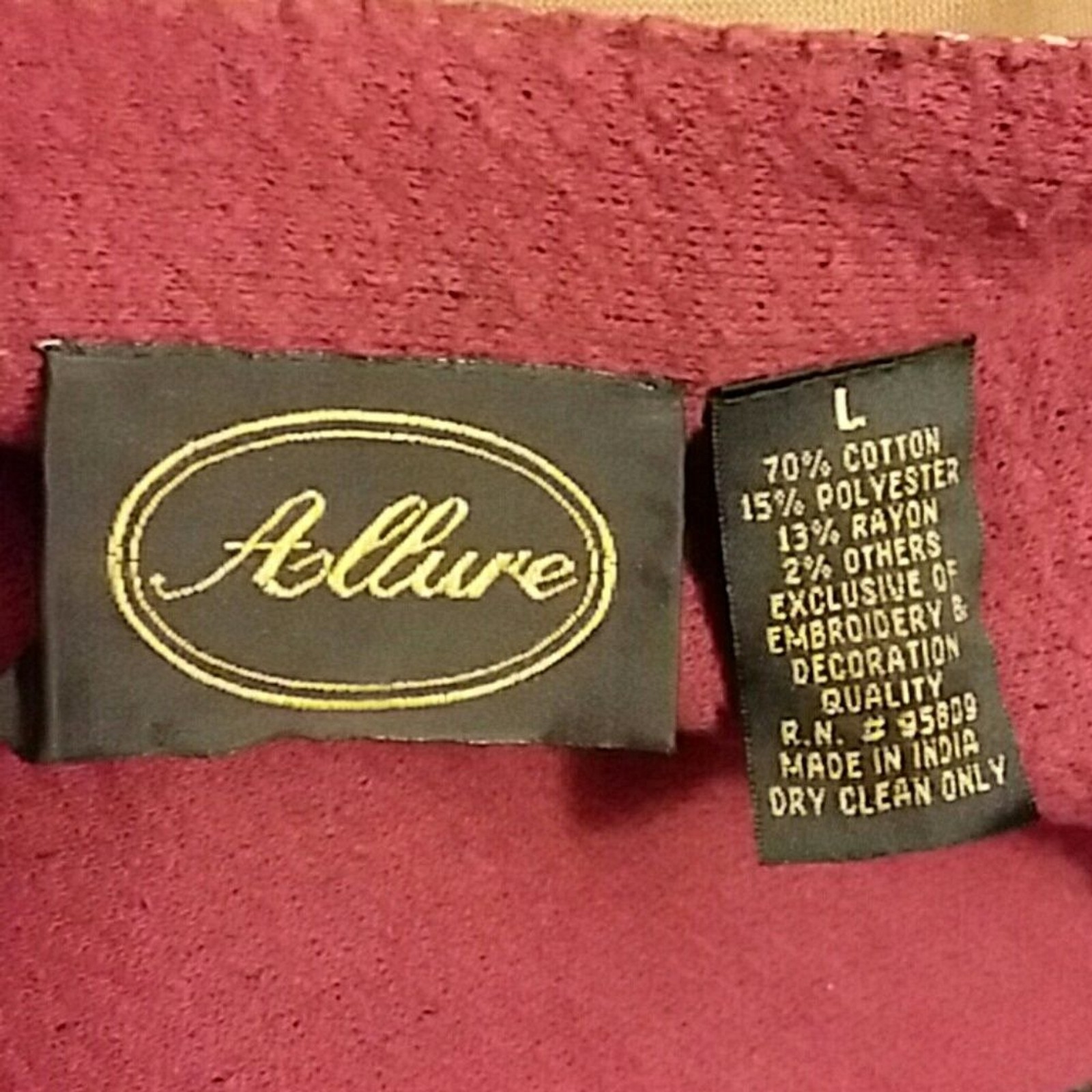 Allure Womens Large Jacket Patchwork Boho Embroid… - image 8