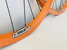 Roue Avant 700c Fixie Rouge Alu 30mm - Vélox - Vélo Piste Urbain