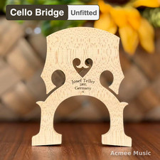 Josef Teller 1891 Germany Master Cello Bridge -Options: 4/4 90mm , 3/4