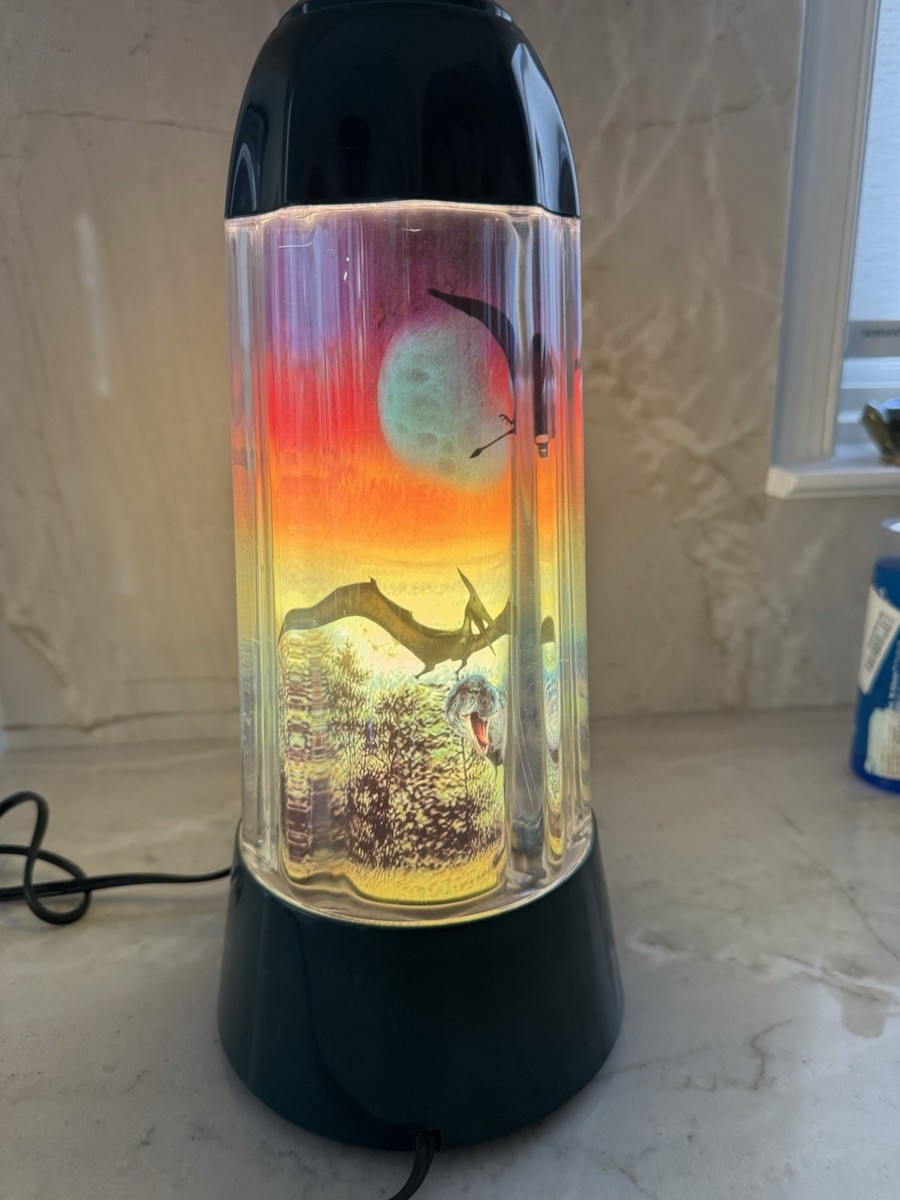VTG 1994 Dinosaur Rabbit Tanaka Spencers Lamp, Lamp Works, Rotator