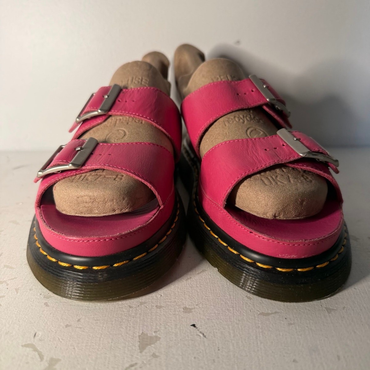 Dr Martens Pink Josef Nubuck Leather Sandals Grunge Goth Womens 8 US Doc Martens View 5