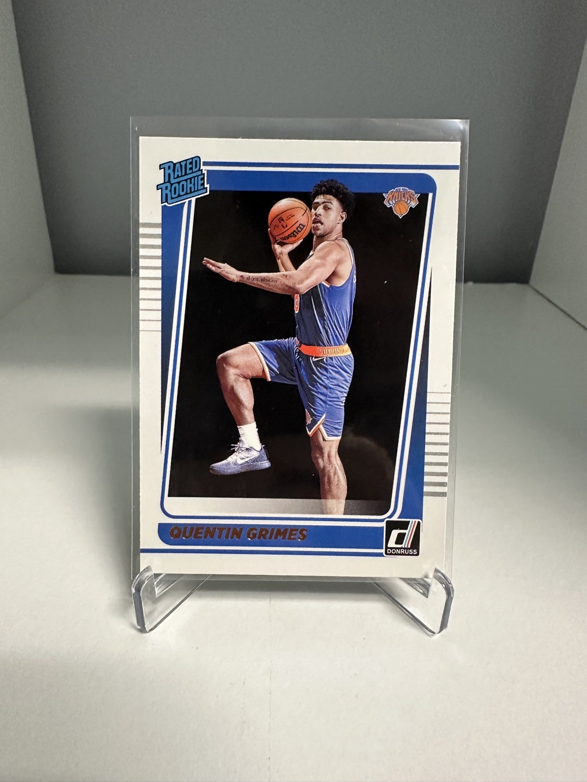2021-22 Donruss Quentin Grimes #216 Rated Rookie New York Knicks