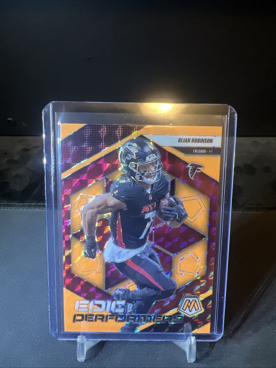 2025 Panini Mosaic Bijan Robinson Orange Fluorescent Epic