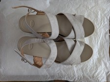 Womens Dr Scholls Mid Wedge Heel Platform Casual Strap Summer Sandals Shoes Size