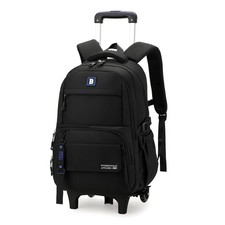 Rolling Backpack for Boys Backpack with Wheels Trolley School Bag for Teens E...