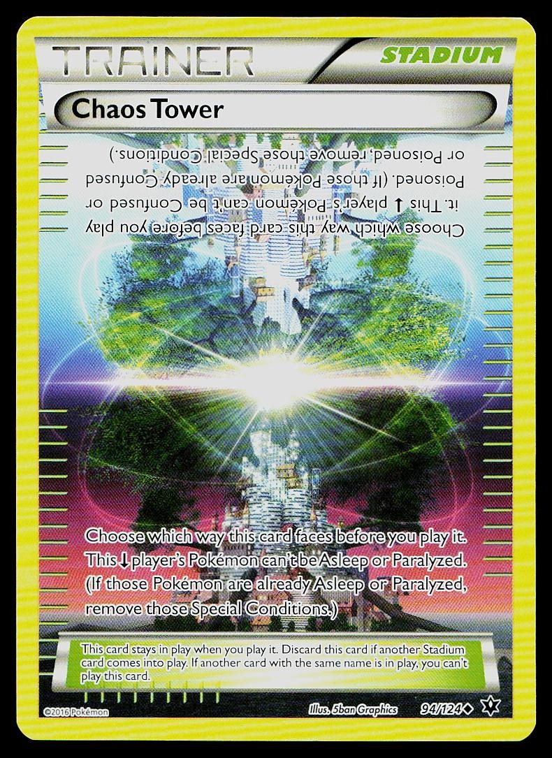 Pokemon Card Fates Collide Chaos Tower 94/124 Uncommon