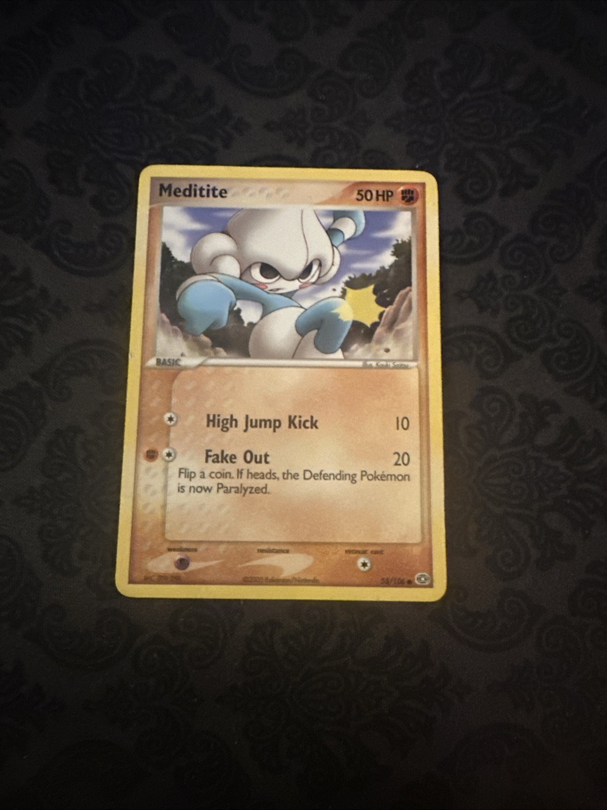 Meditite 55/106 Ex Emerald Common Pokemon Card TCG 2005 Nintendo