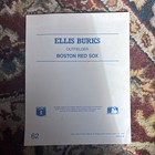 Vintage 1989 Ellis Burks 8x10 Photo Boston Red Sox Outfielder  — photo 2
