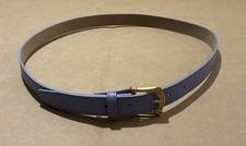 Older Lavendar Women's Adjustable Belt 40 Inches Gold Tone Buckle Faux Leather