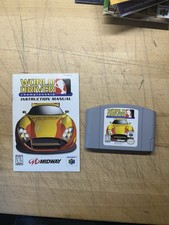 World Driver: Championship Nintendo 64 N64 Authentic Cartridge + Manual Tested