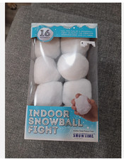 Indoor Snowball Fight 16 Soft Snowballs Snowtime The Original Fun CHRISTMAS TOY