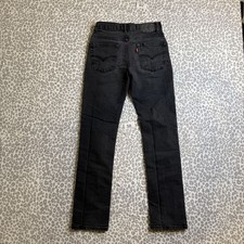 Levi's 511 Boys Jeans Black Size 16 Regular 28x28 Slim Fit Denim