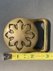 VTG EARLY Tech Ether Guild Banshee Brass Large Flake Belt Buckle Jesse Mcleod