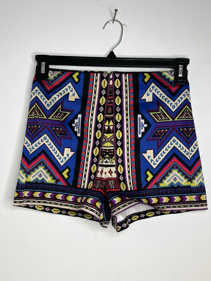 Pantalones Cortos Tomate Volador Wms S Cintura Alta Boho Festival Hippie Gitano Años 70 Inspo Arte Foto 4 de 4