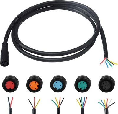 Verlängerungskabel 2-6 Pin Wasserdichter Stecker für E-Bike Licht Gas Ebrake