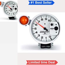 Tachometer 5 Inch Pedestal Mount 0-10000 Rpm External Shift Light 12v 16v