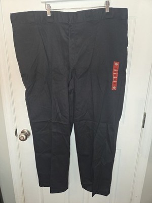 New Men's Black Dickies 874 Original Fit Flex Work Uniform Pants Size 46x30
