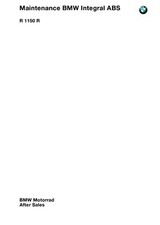 MANUEL RÉPARATION MAINTENANCE BMW R1150R