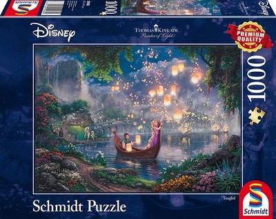 NEW & SEALED Schmidt 59480 Disney Rapunzel Thomas Kinkade 1000 Pc Jigsaw Puzzle