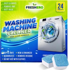 Washer Descaler Cleaning Tablets 24 Pack Freshero