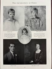 Edsel Ford Eleanor Benson Henry Ford II Josephine Bennett Linder Portraits 1926