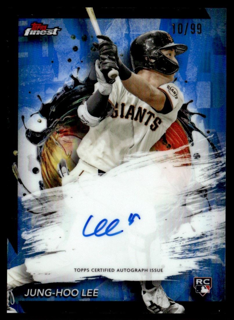 2024 Finest Autographs Blue Refractors Jung-Hoo Lee Rookie Auto 10/99 San