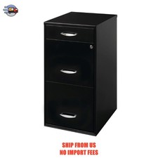 Space Solutions 3 Drawer Letter Width Vertical File Cabinet with Pencil Drawer,