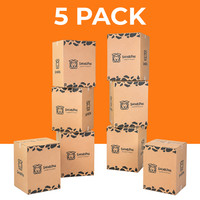 5 x TALL EXTRA LARGE MOVING HOUSE Cardboard Box Removal Packing Boxes Handles