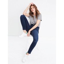 Madewell 10" High-Rise Skinny Jeans in Hayes Wash