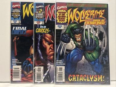 WOLVERINE: DAYS OF FUTURE PAST- 3 COMIC BOOKS - 1997 & 1998