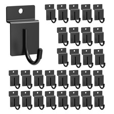 30 Pcs J Shaped Slatwall Hooks Slat Wall Display Hooks Slat Wall Hanger Hooks...