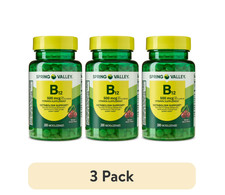 Spring Valley Vitamin B12 Sublingual 500 mcg ENERGY METABOLISM 200 ct, 3PACK