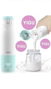 Réchauffeur de bouteille portable 12oz Grande capacité 55W Puissance, Chauffage rapide pour le lait maternel