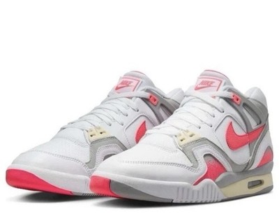 Nike Air Tech Challenge 2 QS White Racer Pink Smoke Grey FZ9033-100 Mens Size 11