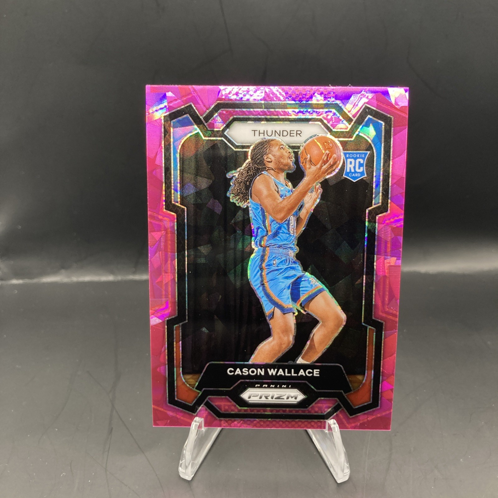 2023-24 Panini Prizm - Cason Wallace #139 Pink Ice Prizm (RC)