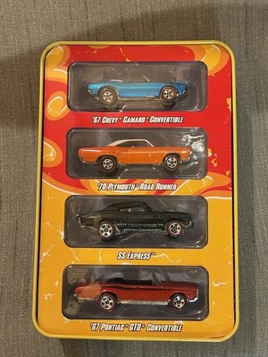 Hot Wheels Since '68 Muscle Cars 4-Car Tin Sets 1 & 2 | eBay