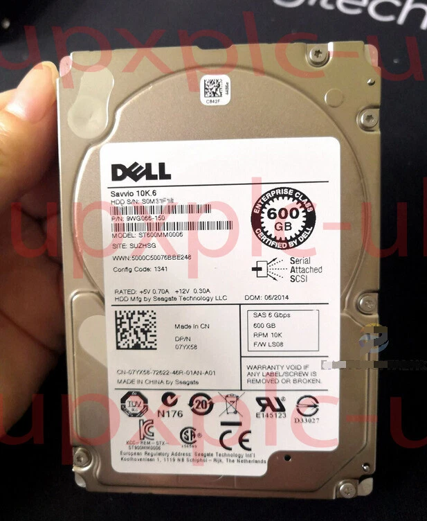Dell 7YX58 07YX58 ST600MM0006 600GB 6Gbs 10K.6 2.5'' SAS 9WG066 Hard Drive~ - Image 3 of 4