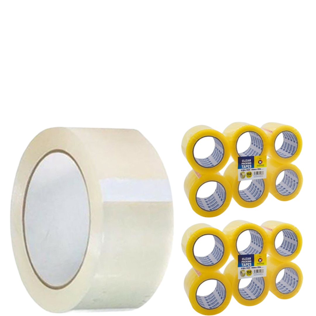 Parcel Packing Tape eBay FRAGILE BUFF BROWN CLEAR Strong Long 48MM x