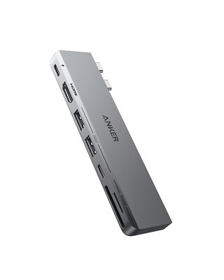 Anker 547 USB C Hub 7-in-2 für MacBook Kompatibel mit Thunderbolt 4 Port 4K HDMI