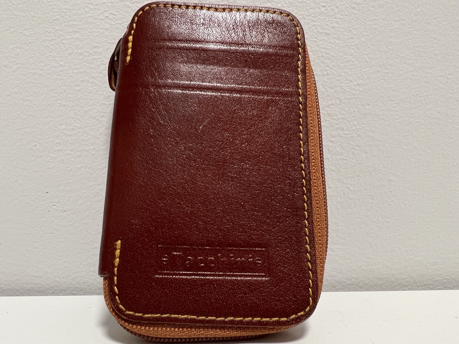 SERGIO TACCHINI Keychain Card Holder Zip Leather Case