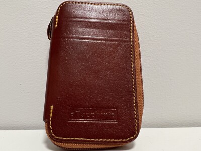 SERGIO TACCHINI Keychain Card Holder Zip Leather Case