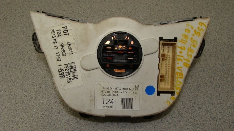 2012-2017 Hyundai Veloster Heater Temperature Climate Control Manual Dull 13 14 - Image 4 of 4