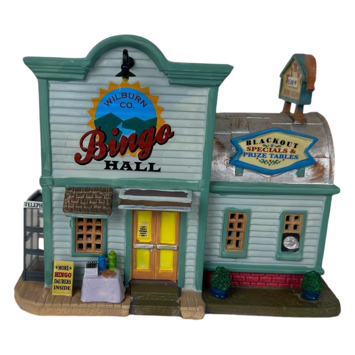 LEMAX 2008 Harvest Crossing Wilburn Bingo Hall Collection RETIRED