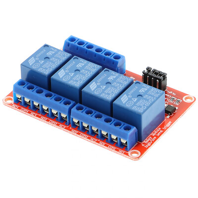 Relaiskarte. HIGH-LOW-LEVEL Trigger - 4 Kanal, 5V 