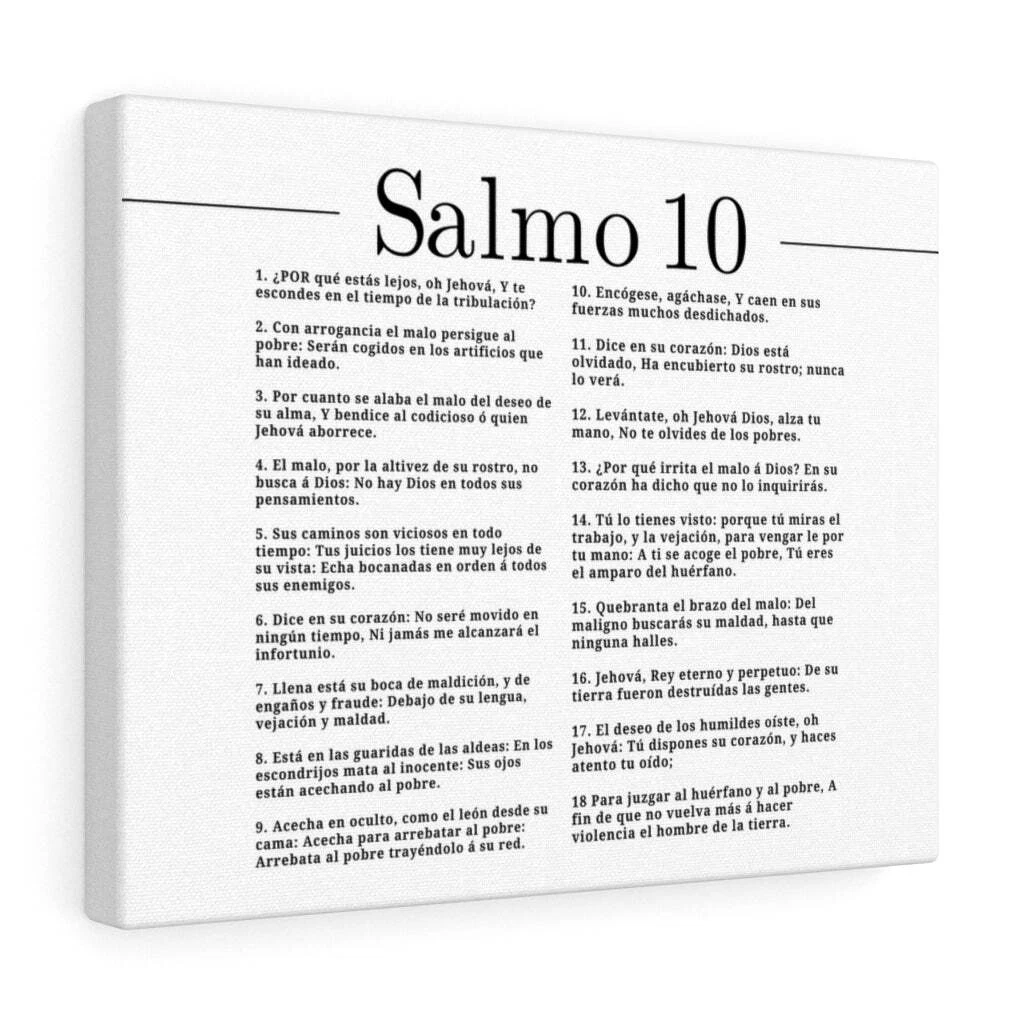 Salmo 91 Impresion De Arte Crist en Blanco Spanish Ready to Hang Bible Canvas U