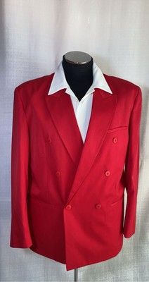 80s red blazer