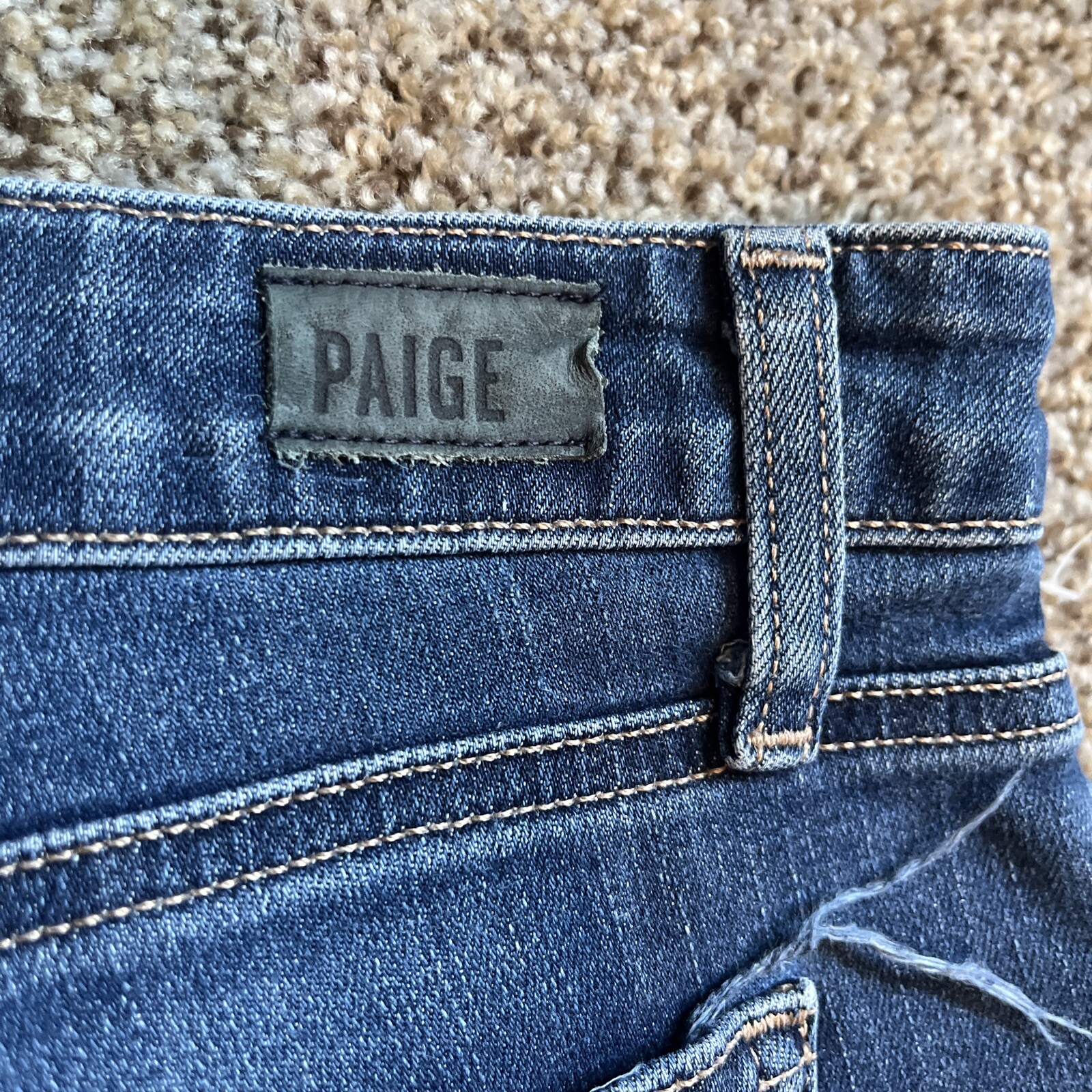 Paige Women's Blue Denim Brigitte Med Wash Jeans Size 27 (31 X 26.5) - View 15