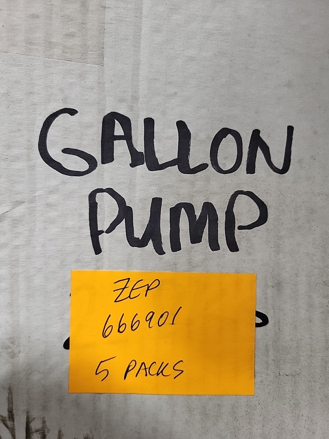 5 Pack Zep Hand Pump Compatible With Most 1 Gallon Plastic Bottles  666901